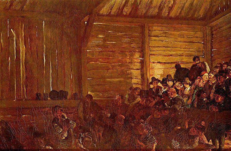 Adolph von Menzel Folk theatre in Tyrol